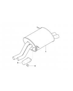 Genuine Exhaust Muffler/Sillencer Vibration Absorber 18 10 7 506 460 buy in USA