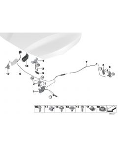 Genuine Engine Bonnet Fixing Clamp A=4mm-4.5mm ZNS3 Chrome Free 07 14 7 566 122 buy in USA