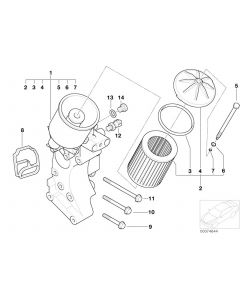 Genuine Engine Oil Filter Lubrication System Gasket 11 42 1 719 855 buy in USA