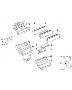 Genuine Ashtray Carrier Radio Mounting Bracket 51 16 8 230 901 buy in USA