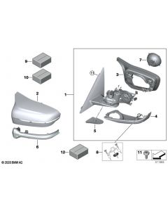 Genuine Exterior Door Wind Mirror Screw Set 51 16 7 444 266 buy in USA