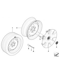 Genuine Wheel Trim Cover 16 36 13 6 777 787 buy in USA