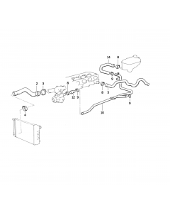 Genuine Cooling System Water Hose/Pipe 11 53 1 405 581 buy in USA