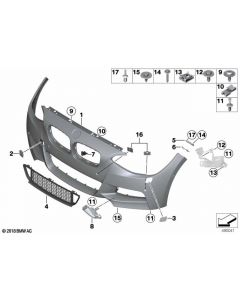 Genuine Front M Sport Primed Towing Eye Flap Hook Cover M 51 11 8 053 828 buy in USA