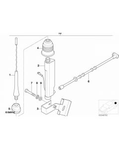 Genuine Interior Short Rod Antenna Aerial Mast Grommet 65 21 8 389 555 buy in USA