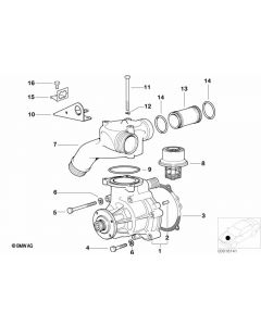 Genuine Water Pump O Ring 64.77mm x 2.62mm 11 53 1 318 402 buy in USA