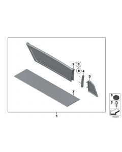 Genuine Fitting Kit For Wind Deflector Brackets Head Screw x4 Plug x4 51 16 8 228 760+07 14 7 129 67 buy in USA