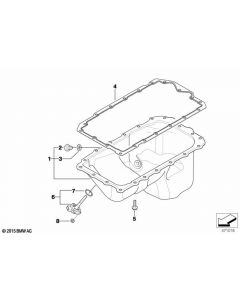 Genuine Oil Pan Self Locking Hex Bolt M8x28.5 11 13 7 551 825 buy in USA