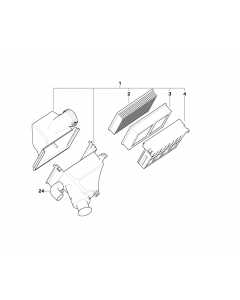 Genuine Air Intake Silencer Muffler 13 71 1 438 775 buy in USA