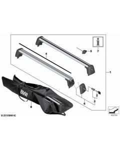 Genuine Roof Rack Cover Protective Strip 2 Pieces Replacement 82 79 2 458 590 buy in USA