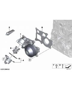 Genuine Engine Cooling Thermostat Replacement Spare Part 11 51 8 512 234 buy in USA