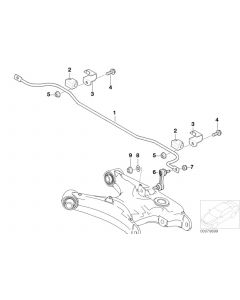 Genuine Rear Anti Roll Bar Stabilizer Bushing Support Bracket 33 55 2 283 159 buy in USA