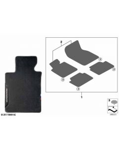 Genuine Front Rear Floor Mats Set 4 Pieces RHD M Performance 51 47 2 465 745 buy in USA