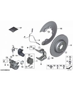 Genuine Rear Brake Discs Set Ventilated 345x24 M 34 20 8 856 161 buy in USA