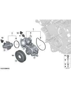 Genuine Mechanical Coolant Water Pump Thermostat Replacement 11 51 7 524 551 buy in USA