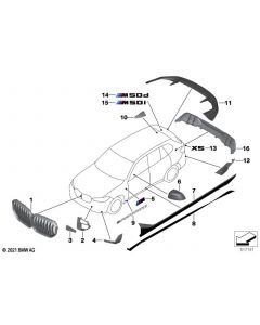 Genuine M Performance Rear Spoiler Flow Through Black MG 51 19 2 464 331 buy in USA