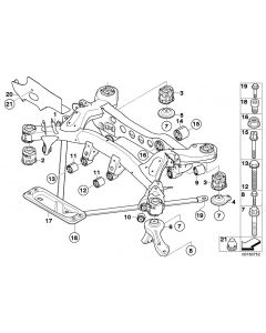 Genuine Hex Screw With Collar Hardware Fastener Rear Axle 33326768354 buy in USA