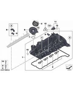 Genuine Cylinder Head Cover Gasket Set Replacement Spare 11 12 8 511 814 buy in USA