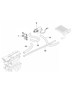 Genuine Cooling System Radiator/Engine Return Hose/Pipe buy in USA