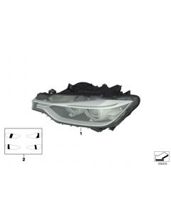 Genuine Left Bi Xenon Front Head Light Lamp AKL 63 11 7 338 703 buy in USA