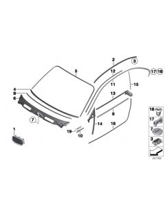 Genuine Right Grille With Chrome Frame 51 13 7 077 130 buy in USA