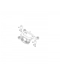 Genuine Rear Axle Carrier Subframe Vibration Absorber 33 32 6 764 133 buy in USA