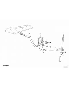 Genuine Crankcase Vent PCV Hose Oil Separator 29x3x11cm 11 15 1 740 393 buy in USA