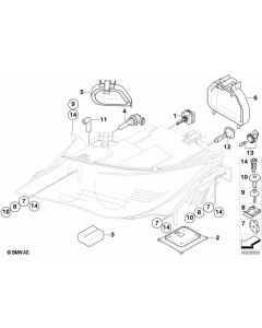 Genuine Front Left NS Headlight High Beam Covering Cap Cover 63 12 6 943 481 buy in USA