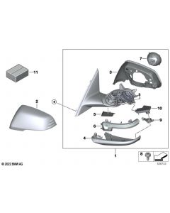 Genuine Right Mirror Auxiliary Turn Signal Indicator 23x10x19cm 51 16 9 879 128 buy in USA