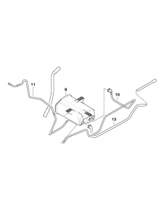 Genuine Fuel Tank Scavenge Air Line 16 13 1 184 443 buy in USA