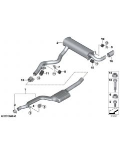 Genuine Exhaust Tailpipe Trim Chrome 90mm Diameter 18 30 8 679 075 buy in USA