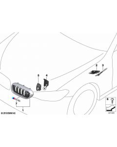 Genuine Front Right Driver Side OS Offside Grille First Edition 51 13 8 076 042 buy in USA