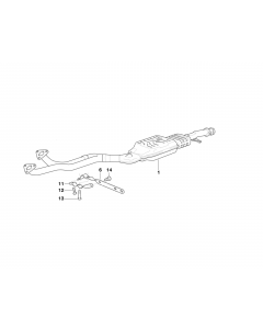 Genuine Exhaust Silencer/Muffler Clamp 18 21 1 723 688 buy in USA