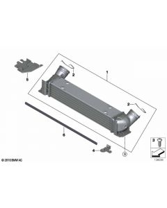 Genuine Air Cooling Charge Intercooler Right Spring Clip 17 51 7 798 485 buy in USA