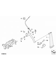 Genuine Accelerator Pedal Bowden Cable Replacement Spare Part 35 41 1 164 832 buy in USA