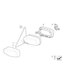 Genuine Right Driver Side OS Wing Mirror Covering Primend 51 16 8 238 376 buy in USA