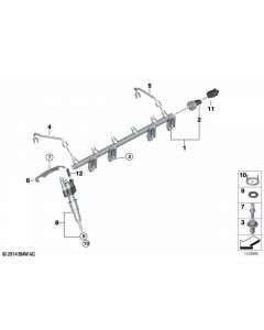 Genuine Fuel Injector High Pressure Rail Line Replacement 13 53 8 616 079 buy in USA