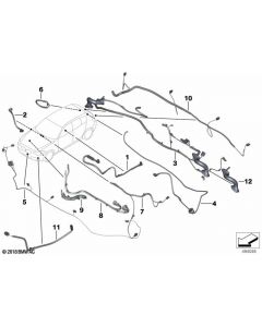 Genuine Front Apron Cables Set 61 12 9 365 042 buy in USA