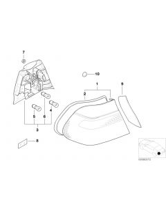 Genuine Right Driver Side OS Side Panel Light Bulb Socket 63 21 8 364 730 buy in USA