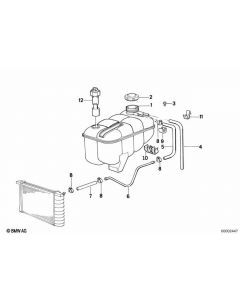 Genuine Coolant Expansion Tank Mounting Bracket Mount Frame 17 11 1 719 190 buy in USA