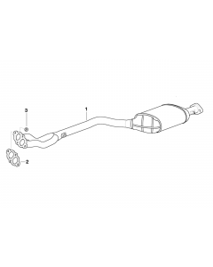 Genuine Exhaust Pipe Front Silencer buy in USA