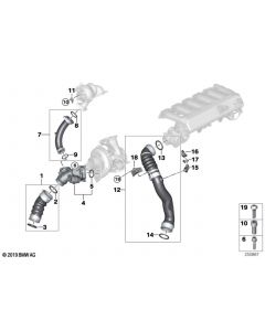 Genuine Intake Manifold Charge Air Line 11 61 7 799 873 buy in USA