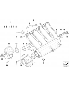 Genuine 6x Engine Inlet Intake Manifold AGR Profile Gasket Set buy in USA