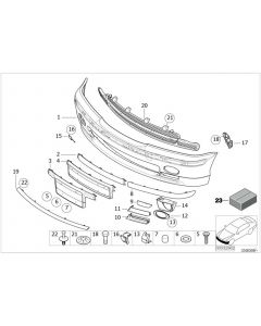 Genuine Front Right Bumper Protective Rubber Strip 51 11 8 195 290 buy in USA