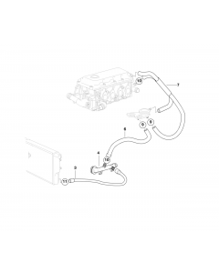 Genuine Cooling System Water Hose/Pipe 11 53 7 500 331 buy in USA