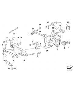 Genuine Rear Axle Support Wheel Suspension ABS Pulse Generator 34 52 6 756 376 buy in USA