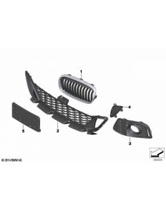 Genuine Front Right Driver Side OS Offside Grille Sport 51 13 7 379 612 buy in USA