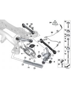 Genuine Rear Axle Support Securing Bolt M12 x 1.5 x 74 10.9 33 30 6 793 891 buy in USA