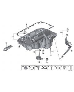 Genuine Engine Oil Pan 11 13 8 510 206 buy in USA