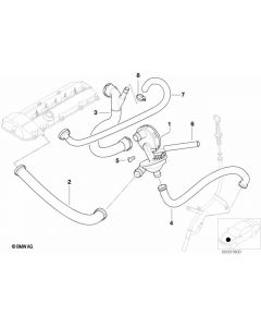 Genuine Air Vent Hose Pipe 11 15 1 437 642 buy in USA